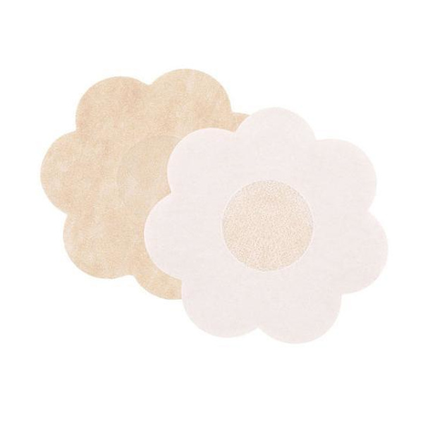 Självhäftande Eleganta Nipple Covers 5 Par Beige Blomma