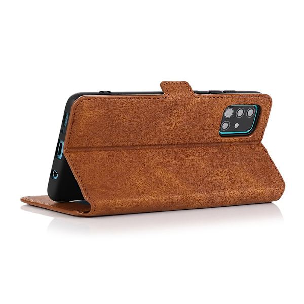 Plånboksfodral - Samsung Galaxy A71 Brun