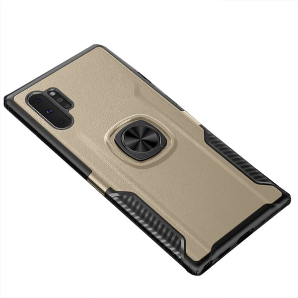 Samsung Galaxy Note10 Plus - Praktiskt LEMAN Skal Ringhållare Guld Guld
