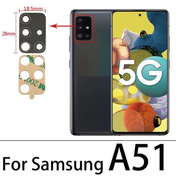 Samsung Galaxy A51 reservedel for bakre kamerafelg Svart