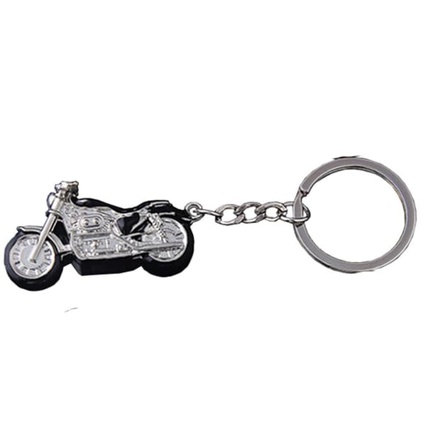 Stilren Motorcykel Nyckelring Röd