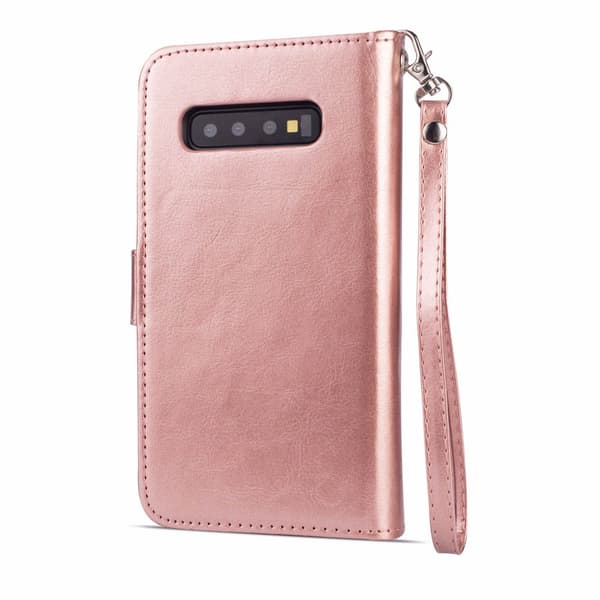Samsung Galaxy S10 Plus - tankevækkende 9-korts tegnebogscover Brun