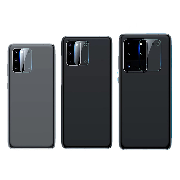 S20 Ultra 2.5D Högkvalitativt HD-Clear Ultratunt Kameralinsskydd Transparent