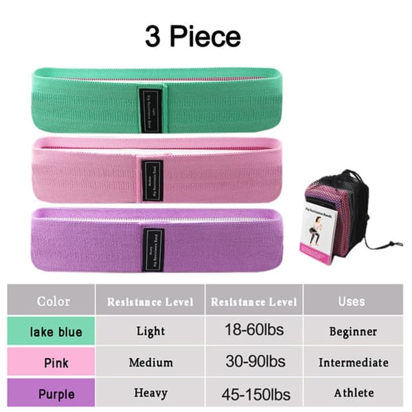 3-Pack Effektfullt Hållbart Träningsband A