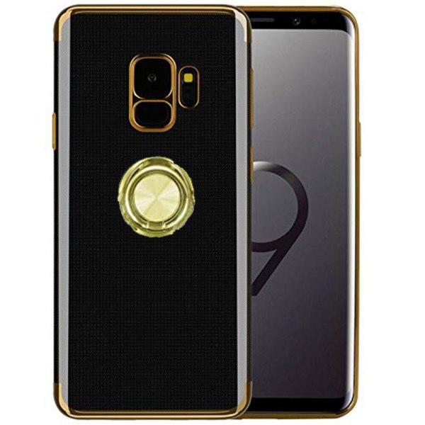 Samsung Galaxy S9 - Praktiskt Silikonskal Ringhållare FLOVEME Guld