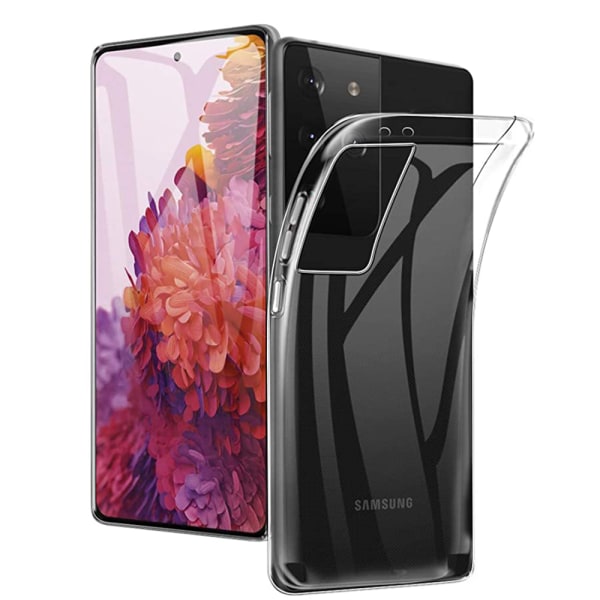 Samsung Galaxy S21 Ultra - Stødabsorberende Floveme beskyttelsescover Transparent