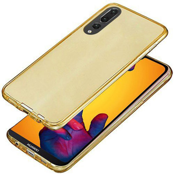 Huawei P20 Pro Dubbelsidigt silikonfodral med TOUCHFUNKTION Guld