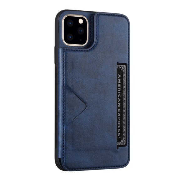 iPhone 14 Pro - Stilfuldt cover med kortrum (HANMAN) Mörkblå