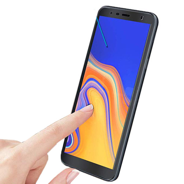 2-PACK Samsung Galaxy J4+ 2018 skærmbeskytter 2,5D HD 0,3 mm