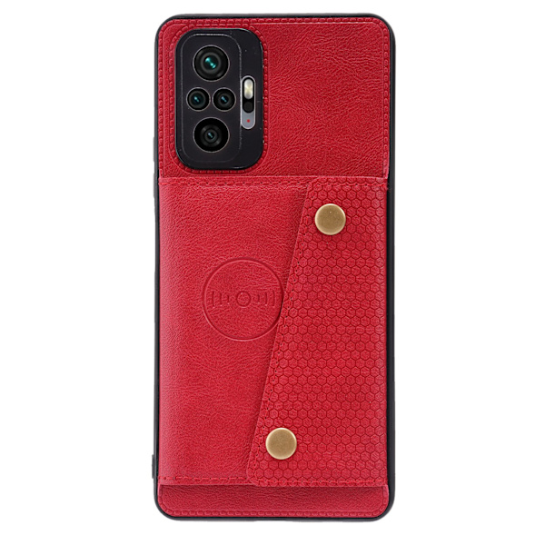 Xiaomi Redmi Note 10 Pro - Stilrent Skal med Korthållare Mörkblå