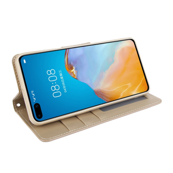 Huawei P40 – käytännöllinen lompakkokotelo (Hanman) Guld
