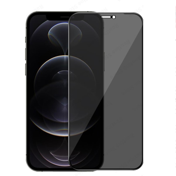 3-PACK iPhone XR Skärmskydd Anti-Spy HD 0,3mm Svart