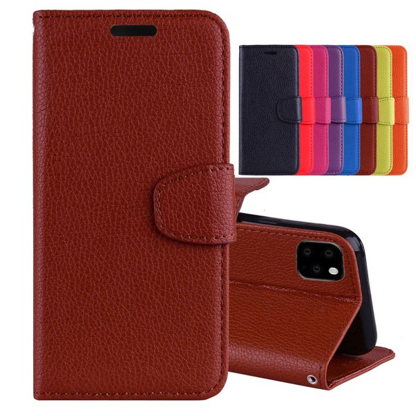 iPhone 11 - Stilfuldt glat NKOBEE Wallet etui Brun