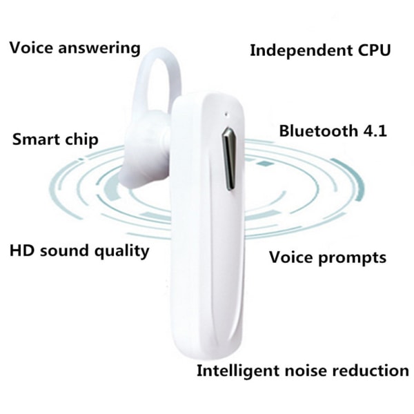 LEMAN M163 Bluetooth-kuulokkeet (handsfree) Vit