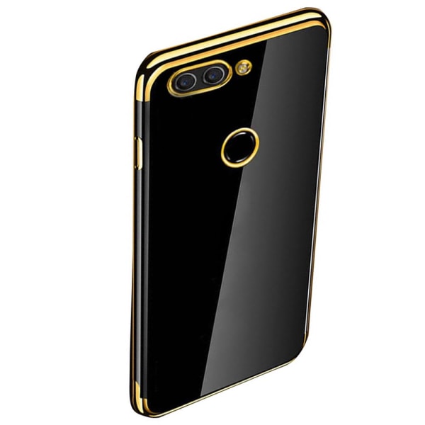 Huawei P Smart 2018 - Gennemtænkt Floveme Cover i Silikone Guld