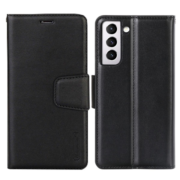 Samsung Galaxy S21 Plus - Professionellt Hanman Plånboksfodral Svart