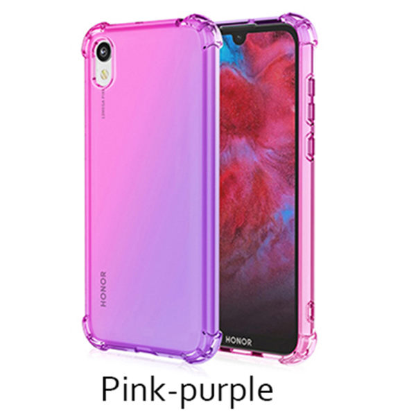 Huawei Y5 2019 - Silikonskal Blå/Rosa