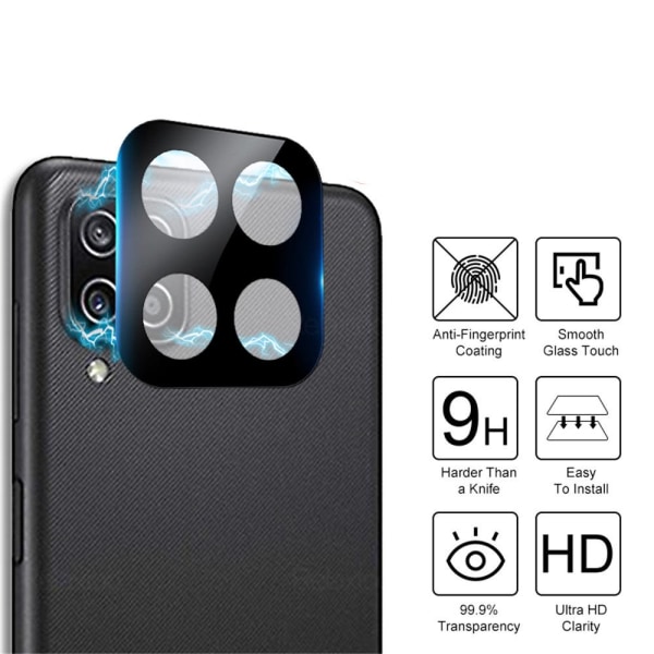 Galaxy A12 Skärmskydd + Kameralinsskydd 2.5D HD 0,3mm Transparent/Genomskinlig