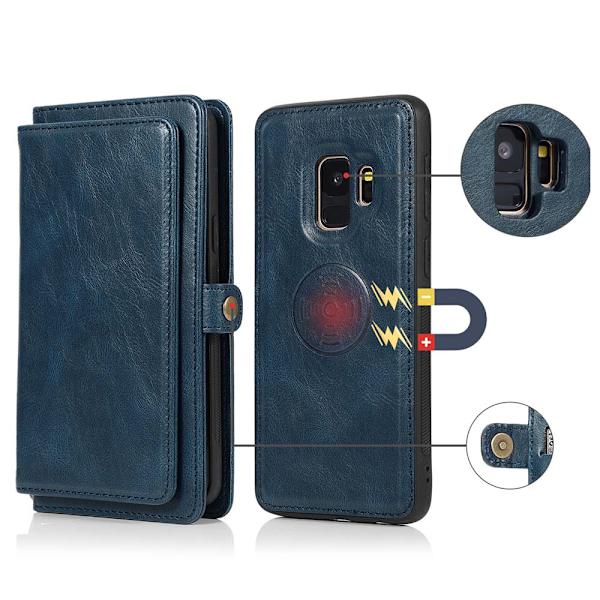 Eksklusivt og vellaget lommebokfutteral - Samsung Galaxy S9 Mörkblå