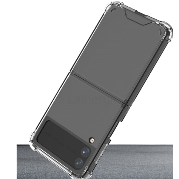 Samsung Galaxy Z Flip 4 - Beskyttende slidbestandigt FLOVEME-cover Genomskinlig