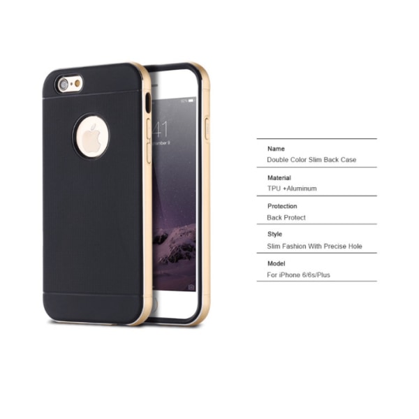 iPhone 6/6S - Iskunkestävä kansi NANO-HYBRID Silver