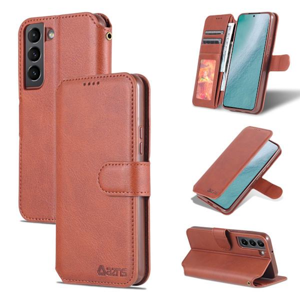 Samsung Galaxy S22 - Stilrent AZNS Plånboksfodral Brun