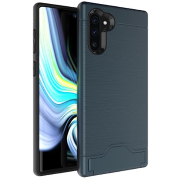 Samsung Galaxy Note10 - Stilrent Skal med Kortfack Grå