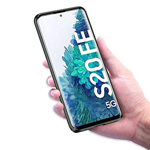 Samsung Galaxy S20 FE - Stilsäkert Dubbelt Magnetiskt Skal Silver