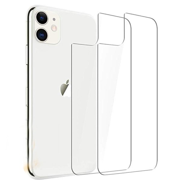 Back Screen Protector 2-PACK iPhone 11 Pro 9H Screen-Fit HD-Clear Transparent/Genomskinlig