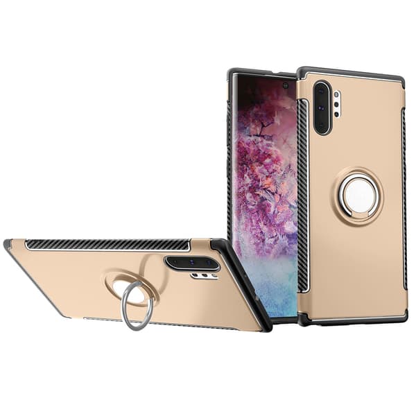 Skal med Ringhållare - Samsung Galaxy Note10+ Grå Grå