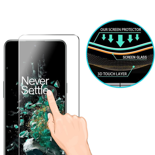 Oneplus 10T Härdat Glas Skärmskydd (2-pack) Transparent