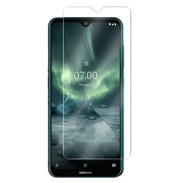 Nokia 6.2 2-PACK Standard Skärmskydd 9H 0,3mm Transparent/Genomskinlig