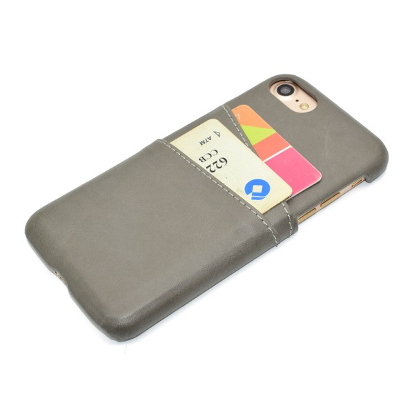 Exklusivt Smart Vintage skal med kortfack - iPhone SE 2020 Svart