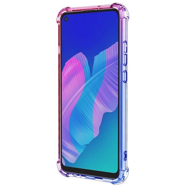 Silikonskal - Huawei P40 Lite E Blå/Rosa Blå/Rosa