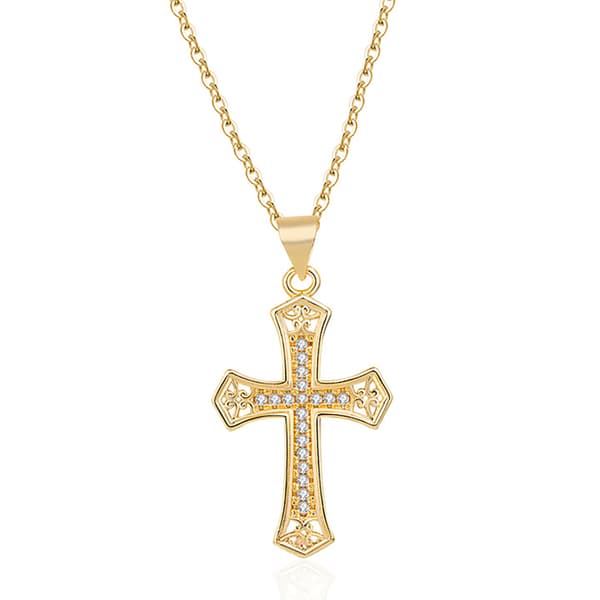 Stilrent Kors Halsband Silver