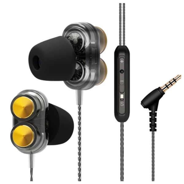 LongsDom Dual-core In-ear Genomskinlig