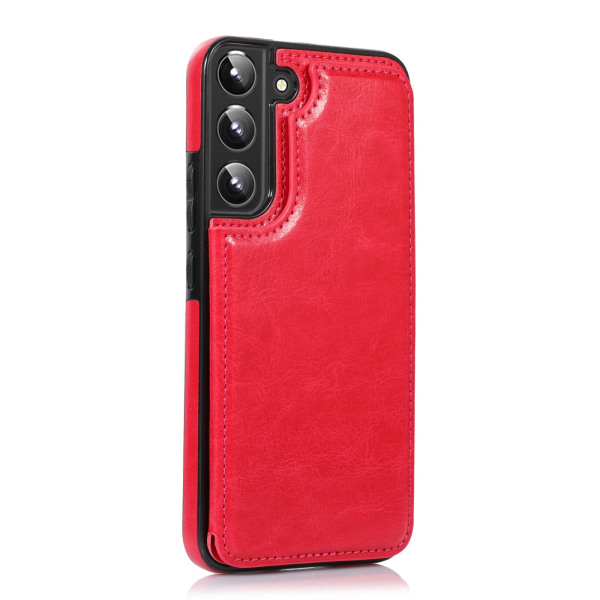 Samsung Galaxy S22 - Stilig deksel med kortholder Röd