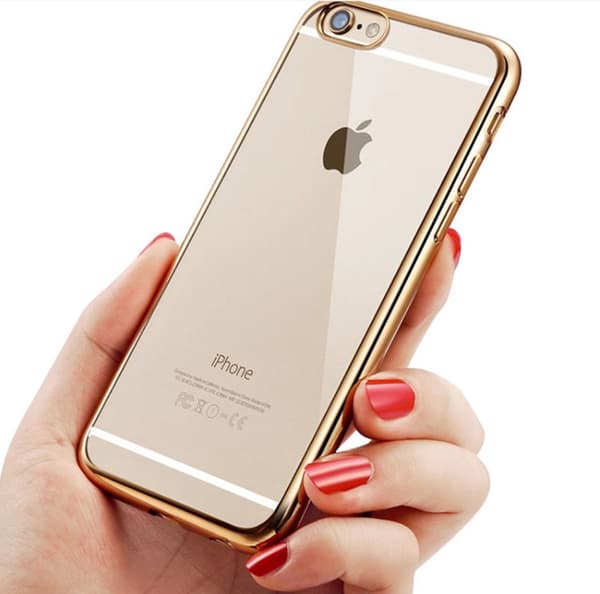 iPhone 6/6S Plus - Stilrent Silikonskal från LEMAN Silver/Grå Grå