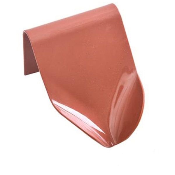 Stilren Tvålhållare (Självhäftande) Minimalistisk Design Rödbrun