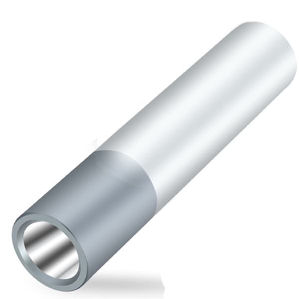 Effektfull Laddningsbar LED Ficklampa Silver Silver