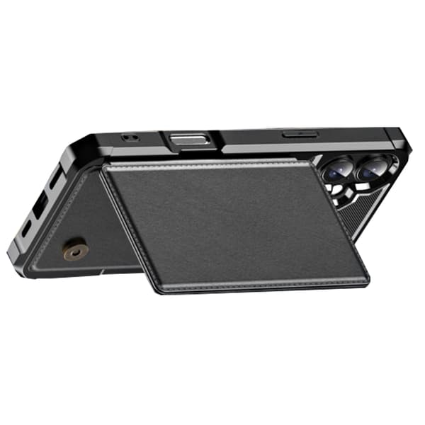 iPhone 16  Leman slimfodral med kortfack & skydd
