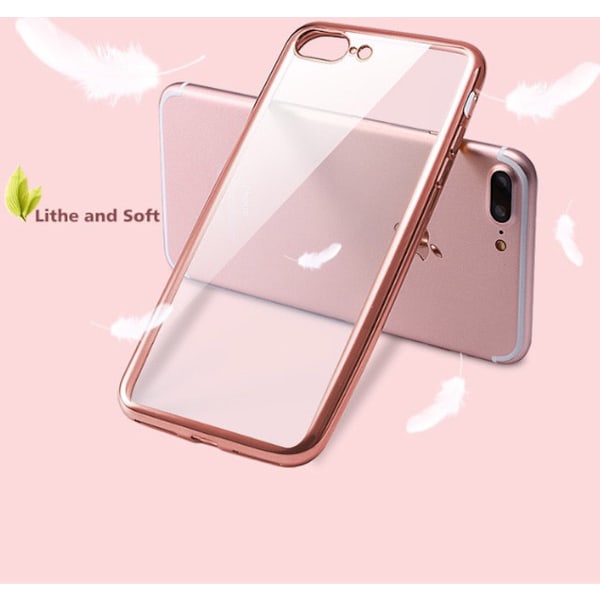 LEMAN´s Eleganta Silikonskal för iPhone 8 Silver/Grå