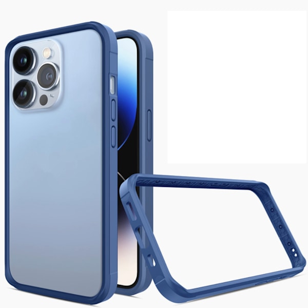 Lyxigt Matt Skal med Stötskydd för iPhone 15 Pro Max Svart