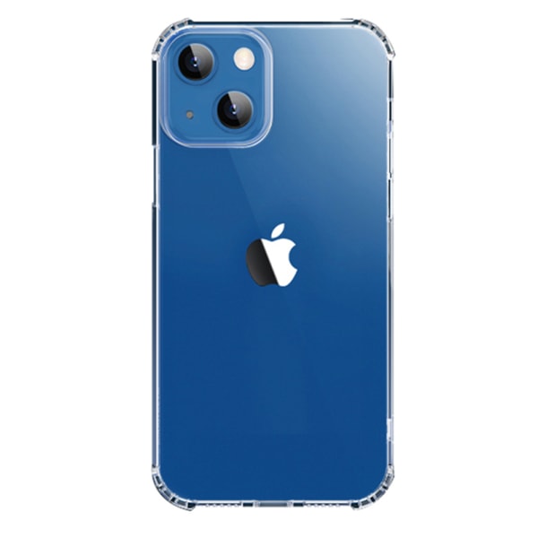 iPhone 14 - Stilrent Skyddande Gradient Silikonskal Rosa/Lila