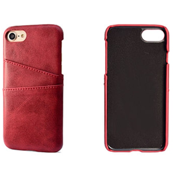 Exklusivt Smart Vintage skal med kortfack - iPhone SE 2020 Svart