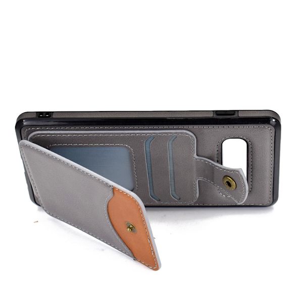 Samsung Galaxy S10 Plus - Stilfuldt cover med kortholder Svart
