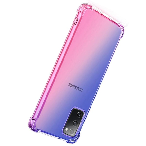 Samsung Galaxy S20 FE - Stötdämpande Stilrent Silikonskal Rosa/Lila