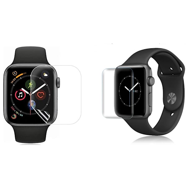 Mjukt Skärmskydd Apple Watch Series 2/3 38/42mm Genomskinlig 38mm