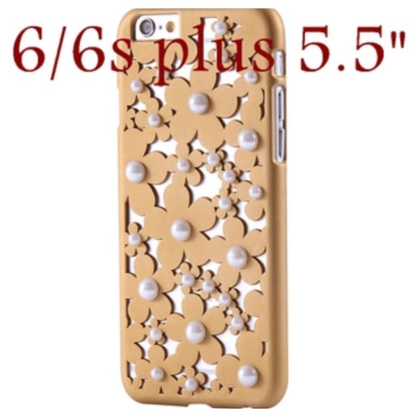 IPHONE 6 /6s plus LUKSUS Flower Pearl etui TILBUD! Svart