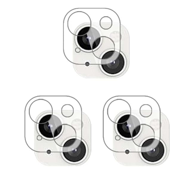3-PACK 3-in-1 iPhone 13 Mini Fram- & Baksida + Kameralinsskydd Transparent